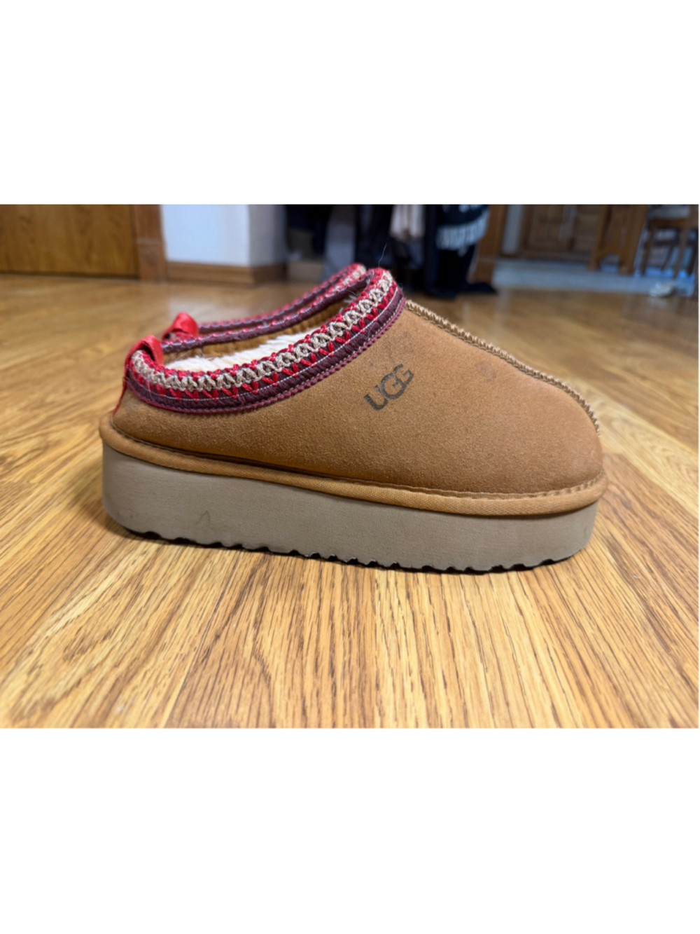 Women's UGG Tazz II Platform Slippers Chestnut Size 7